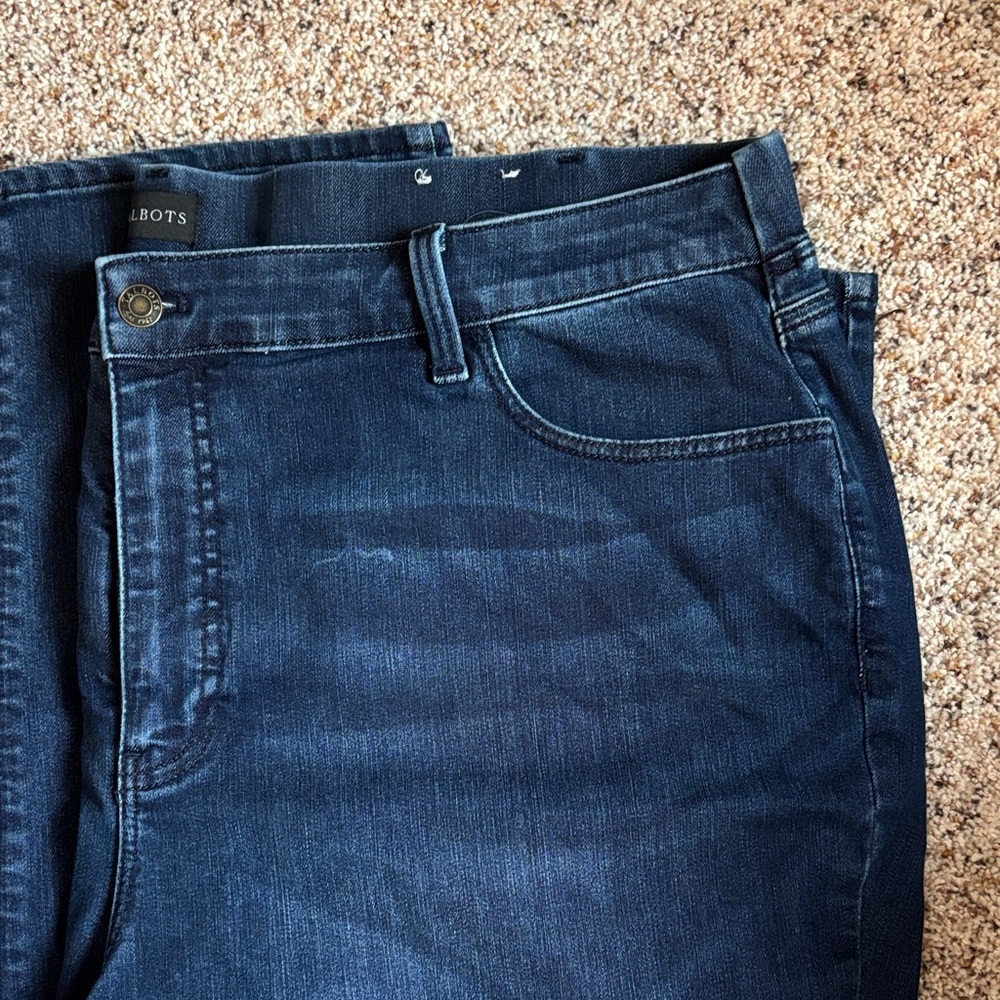 Talbots Women’s Petite Deep Indigo Relaxed Jeans